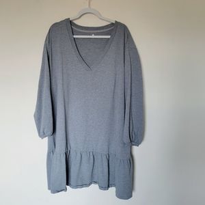 ABLE Womens Meredith Flounce Dress in Gray